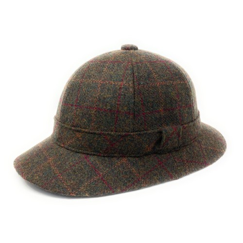 Green tweed lined deerstalker - tweed,