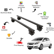 Bare Roof Rack Cross Bars Set