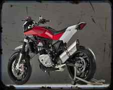 Husqvarna Nuda 900R A4 Photo Print Motorbike Vintage Aged