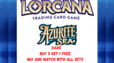 Disney Lorcana Azurite Sea - Non Foil Rare Cards