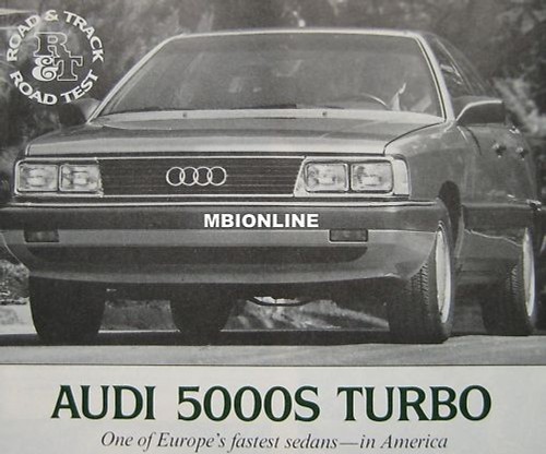 Audi 5000s turbo original road - 5000s,