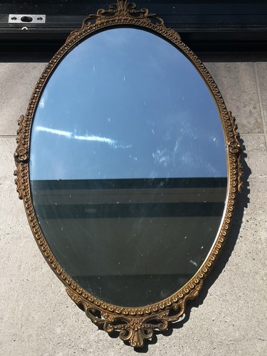 Vintage gold metal rococo - metal,