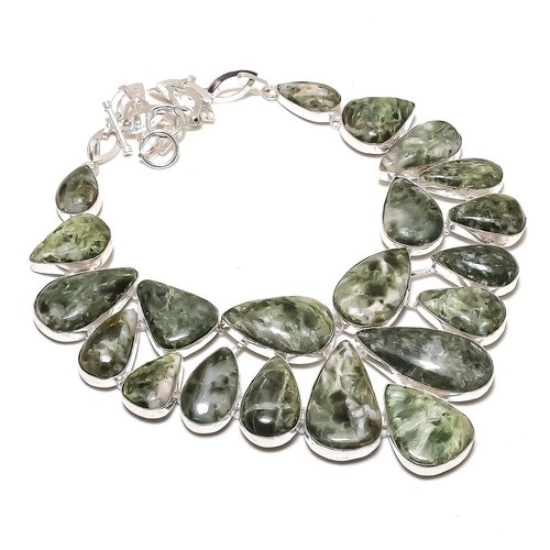 Seraphinite pear shape - seraphinite,