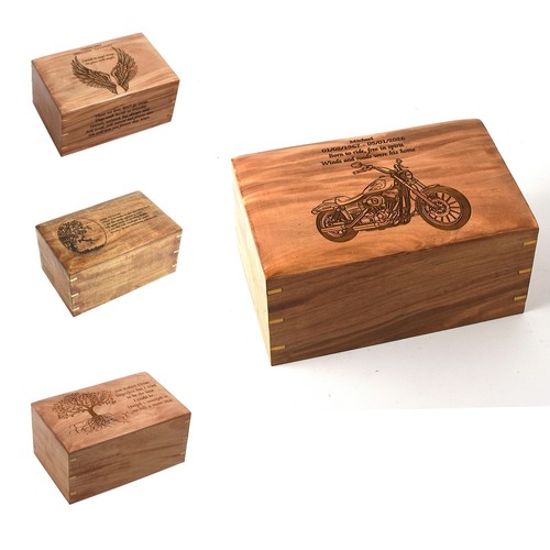 Adult wood cremation urn - wood,
