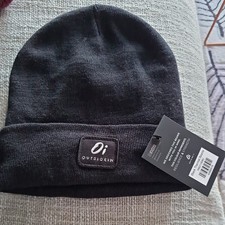 Oi Outsidein Black Thermal Hat  New with tags