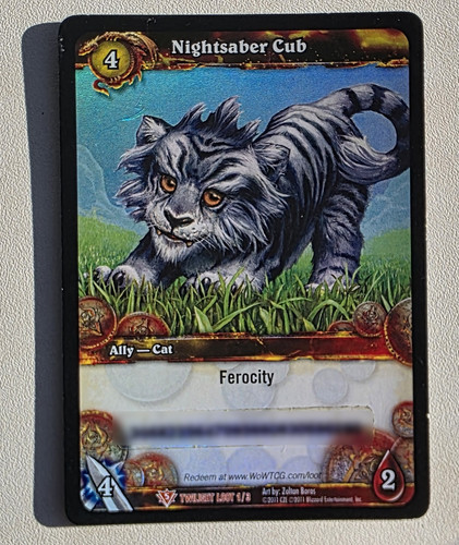 Nightsaber cub wow tcg - -,