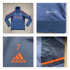 Manchester United Adidas Player Issue Worn Pro Strike COLD.RDY drill Jumper CR7