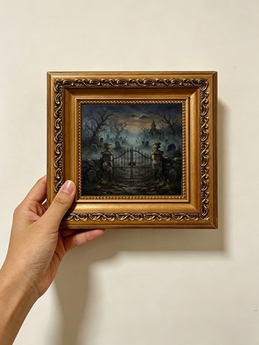 Spooky graveyard gate custom - graveyard,