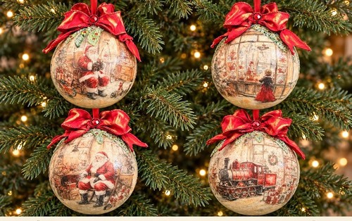 Set victorian santa - set,