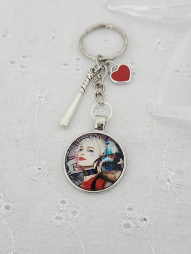 Harley quinn keyring with - harley,