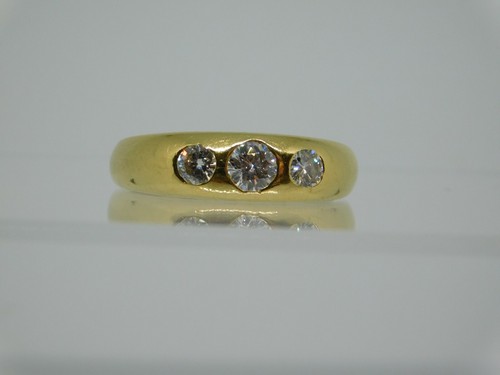 18ct gold tapered - gold,