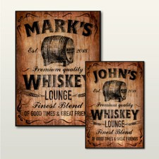 PERSONALISED WHISKEY BAR SIGN