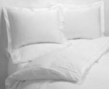 100% Egyptian Cotton Plain White 200 Thread Button Duvet Covers & Pillowcases