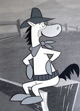 Quick Draw McGraw Production Cel 1960s Black and White Rare