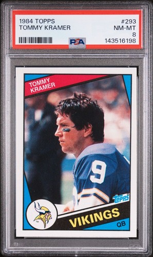 1984 topps 293 tommy kramer - topps, #293