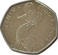 2016 JEMIMA PUDDLE-DUCK 50p