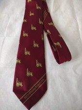 National Railway Museum York Steam Locomotive Neck Tie - Vintage / Red, Burgundy