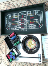 Vintage Casino 3 In 1 Games Roulette Wheel Set