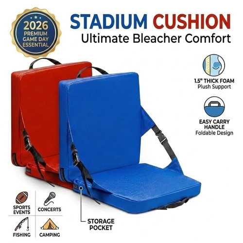 Folding stadium seat cushion - °folding,