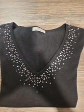 M&S Cashmere Black Jumper Size