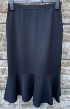 Ladies Damart Black Frilled