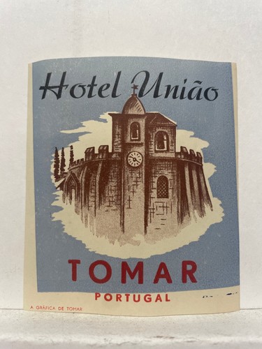 Hotel união luggage label - hotel,