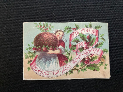 Victorian card christmas cook - card,