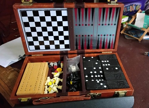 Vintage backgammon dominos - backgammon,