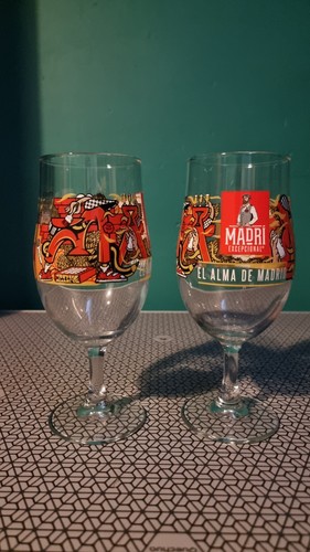 Brand new madri beer glass - brand,