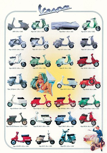 Vespa scooters years 26 - scooters,