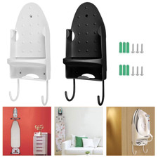 Ironing Board Holder Hanger Door Cupboard Wall Mount Storage Rack Black/White UK