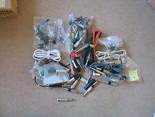 6x plugs: RCA phono, DIN, standard jack, co-ax, BNC. PLEASE ASK!