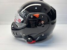 ROOF BOXER  ALPHA URBAN INNER CITY HELICOPTER PILOT WINGS HELMET GLOSS BLACK
