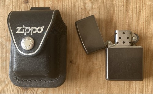 Zippo black matte lighter - zippo,