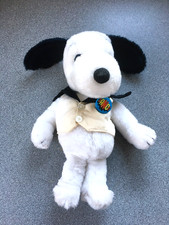 Vintage Snoopy Plush with Disco Outfit & Dance Badge 11" 1970s