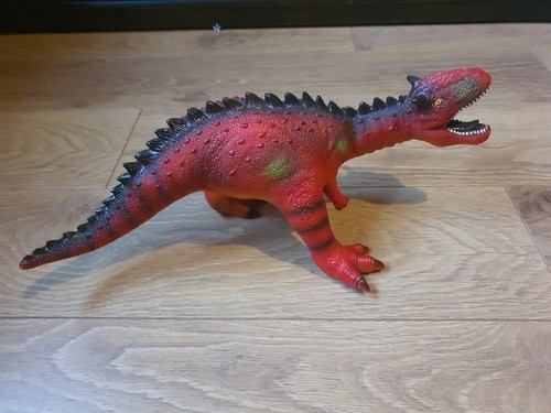 Large rubber dinosaur toy - dinosaur, b&m