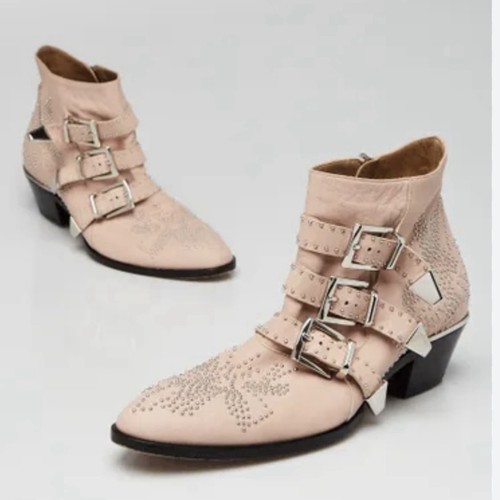Chloe susanna pink leather - pink,
