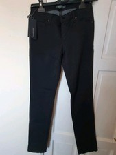 Ermanno Scervino Designer Womens Black Slim Jeans Size 44