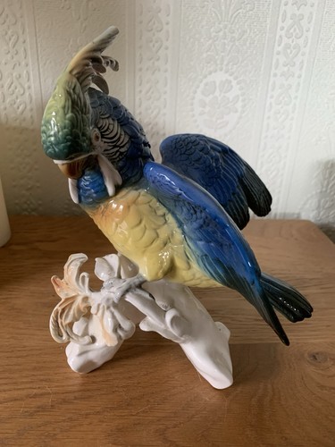 Porcelain parrot karl - parrot, by