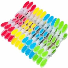 50 Clothes Pegs Soft Rubber
