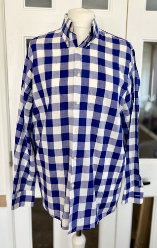 Blue white gingham - blue, &