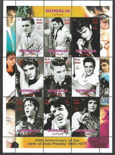 Elvis presley stamps sheet - presley,