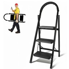 3 Step Ladder with Handrail