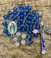 Rosary handmade blue quartz - in,