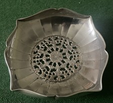 White Metal Pin Dish, Continental, marked Ag