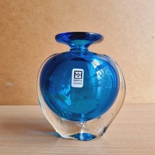 Mdina Glass Paperweight Vase