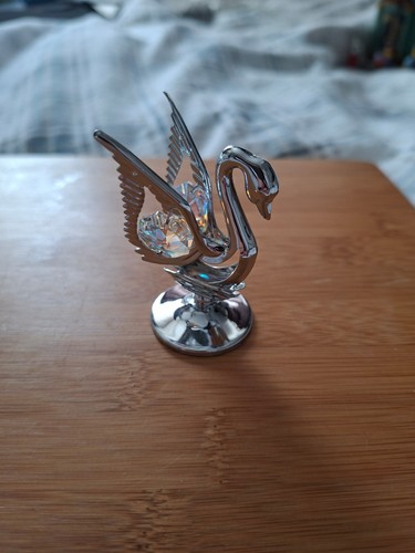 Crystocraft chrome plated swan - crystocraft,