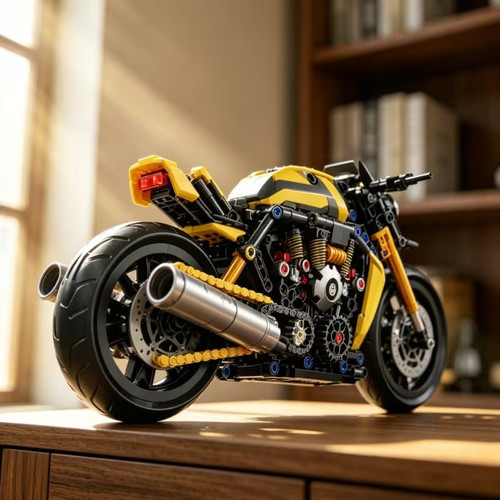 High tech classic motorbike - high-tech,