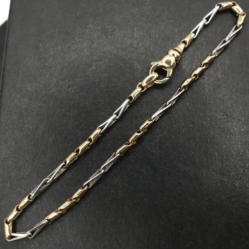 9ct gold bracelet two colour