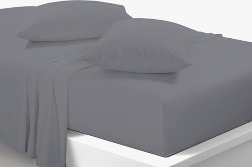 Plain dyed fitted flat - plain, fitted,